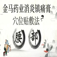 【腰部】金马药业消炎镇痛膏穴位贴敷法